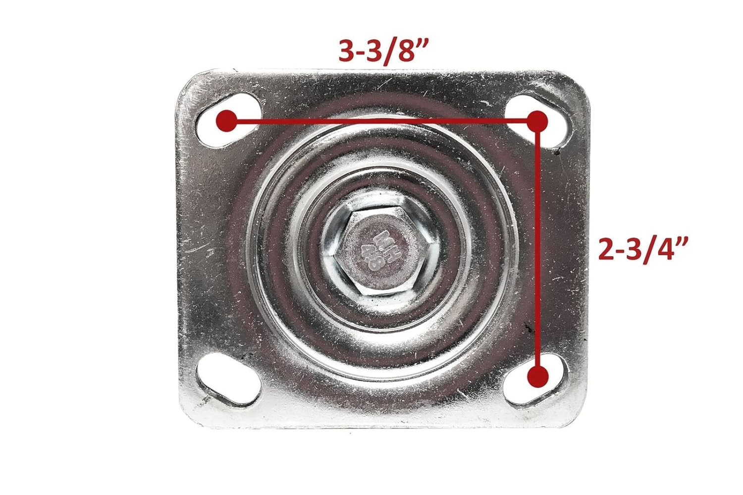 4-Pack of 10 X-Large Flat Free Casters 350 LBS Rated S4058