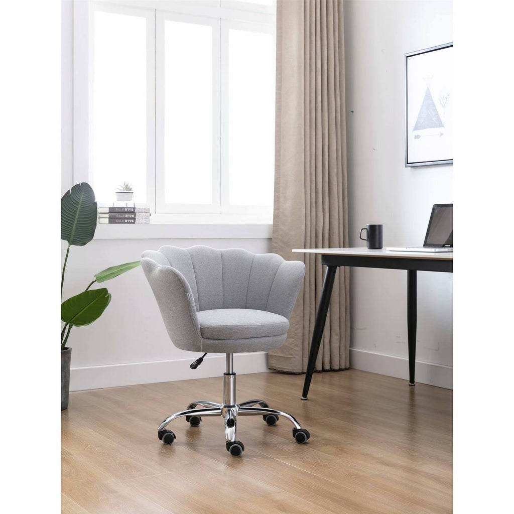 Light Grey Swivel Shell Chair W435307