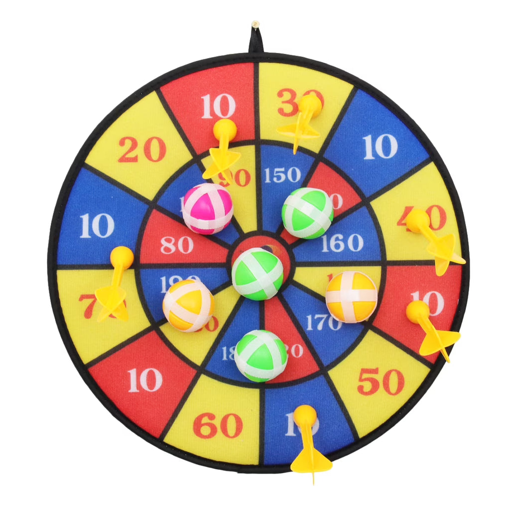Flocking Dart Board Set with 4pcs Darts B42810