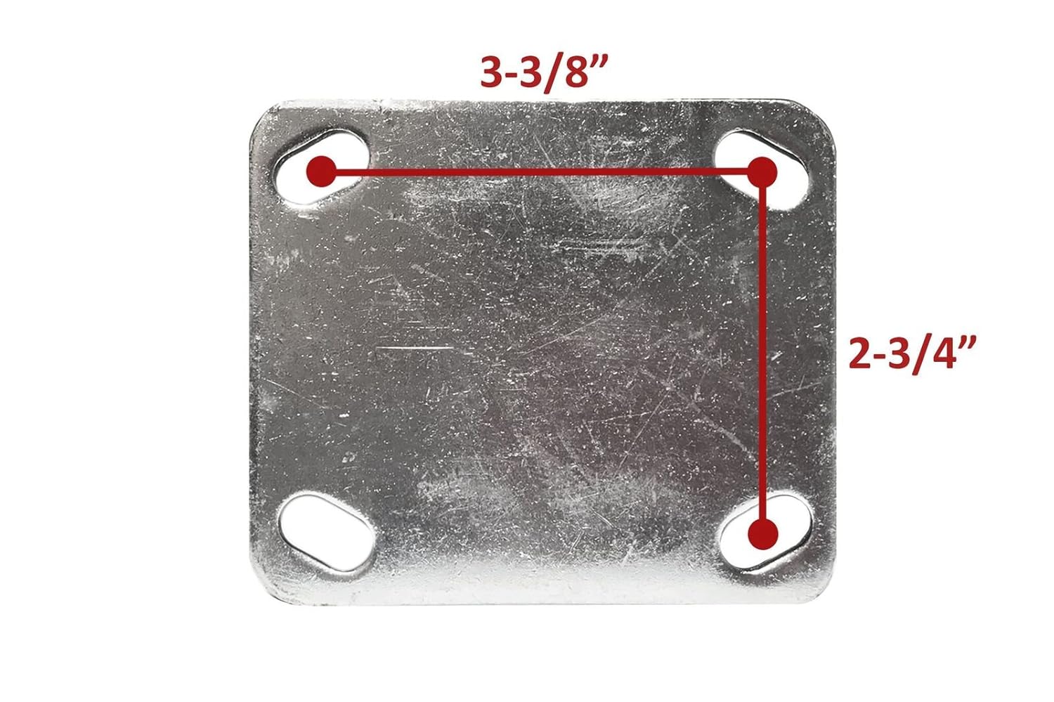4-Pack of 10 X-Large Flat Free Casters 350 LBS Rated S4058