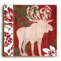 Christmas Moose Wood Sign G540959