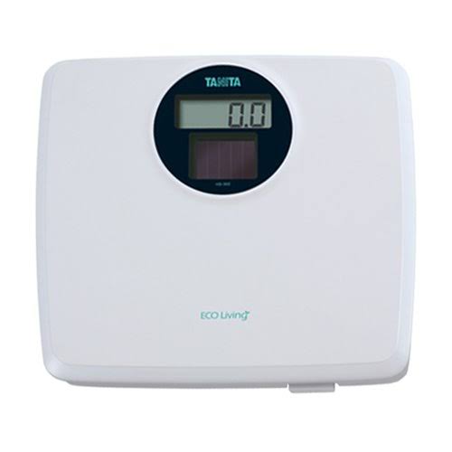 White Solar Powered Digital Bathroom Scale F5460