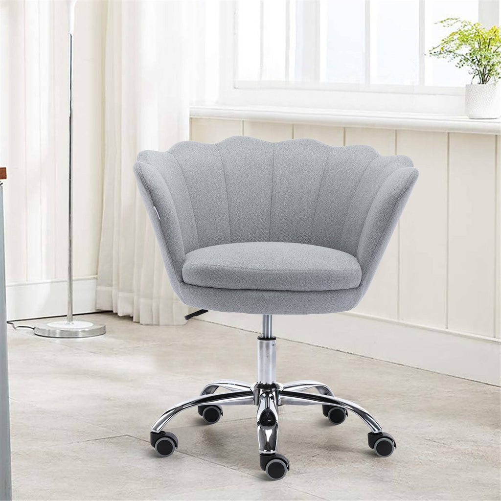 Light Grey Swivel Shell Chair W435307
