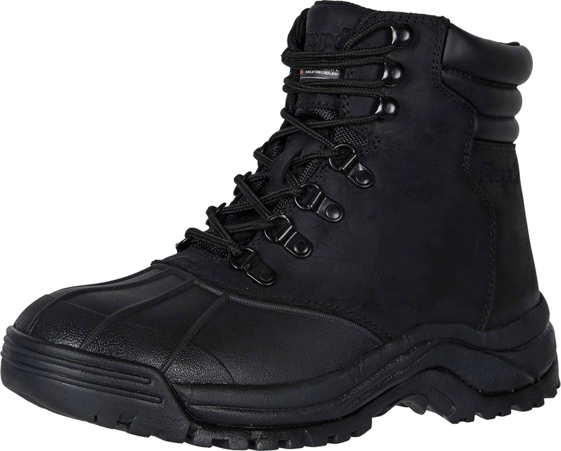 Black Mid Lace Boots Y25300