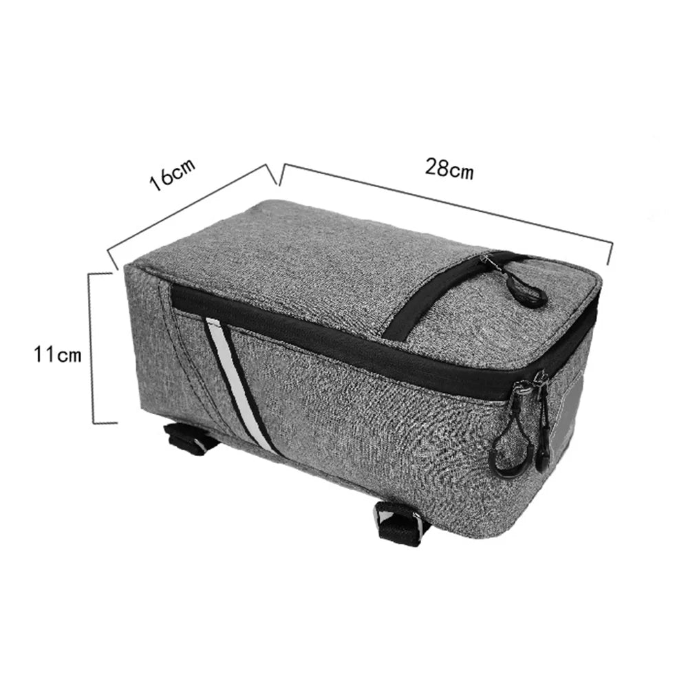 Water Resistant Canvas Bike Rear Seat Bag, 5L Capacity D5841