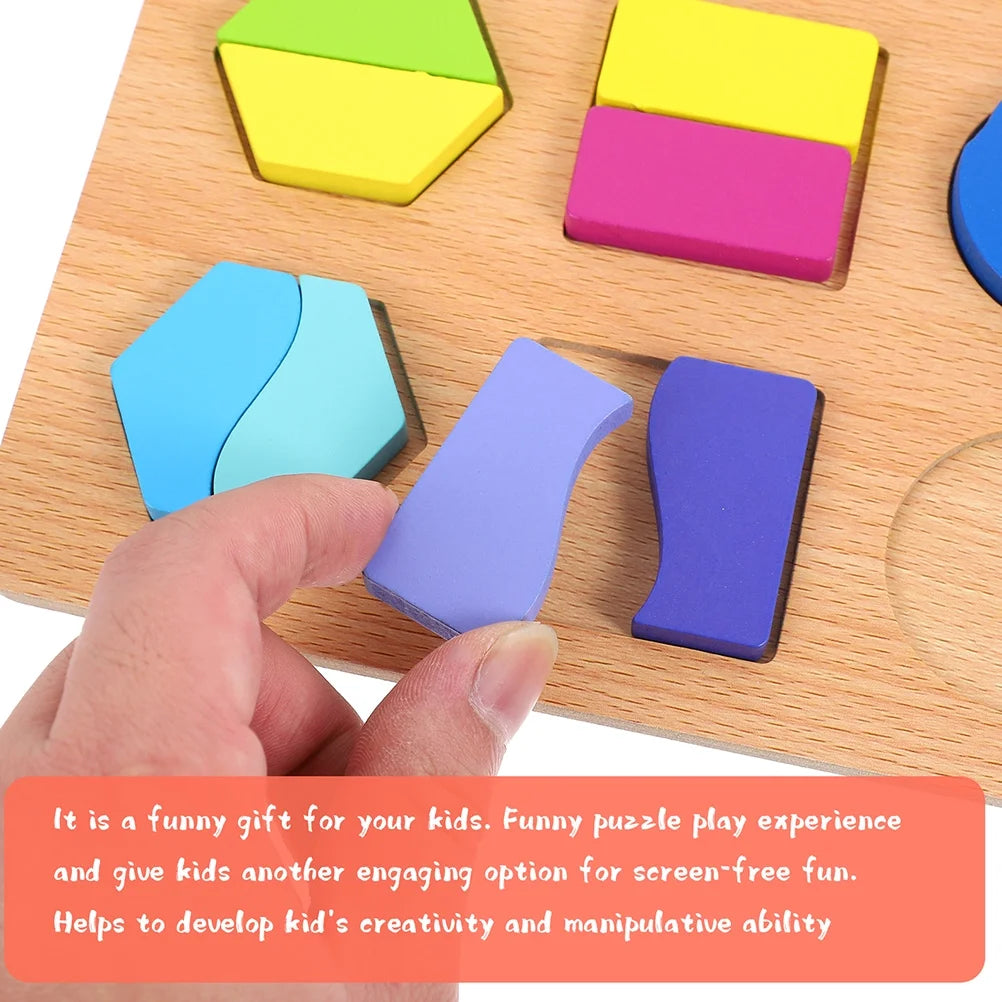 Puzzle Shape Sorter Toys Wooden Playset C60278