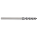 1/2x22 x 2x22 x 4x22 Ball End Mills, Solid Carbide, 4 Flute E222