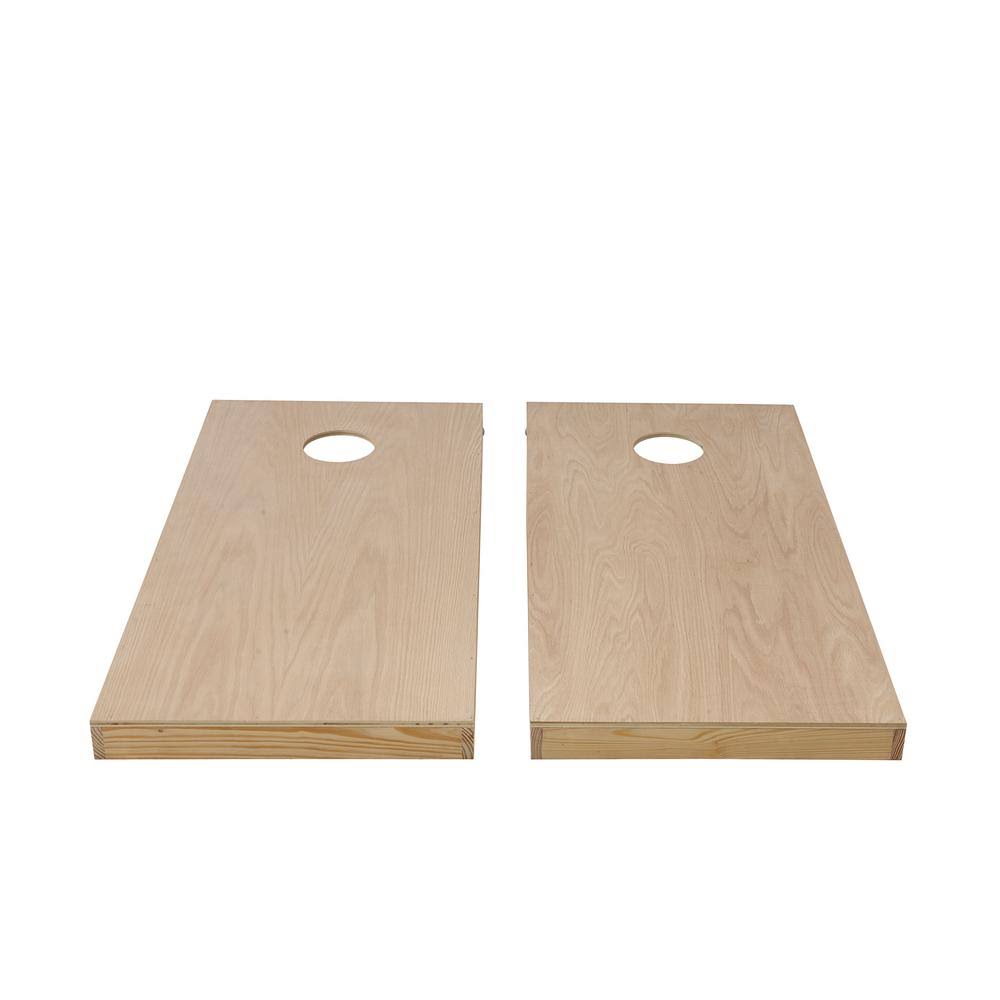 Unfinished Red Oak Cornhole Set E194
