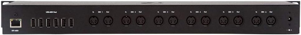 MIDI Interface with 4x MIDI Cable Male to Male Cable 10' Bundle B4956