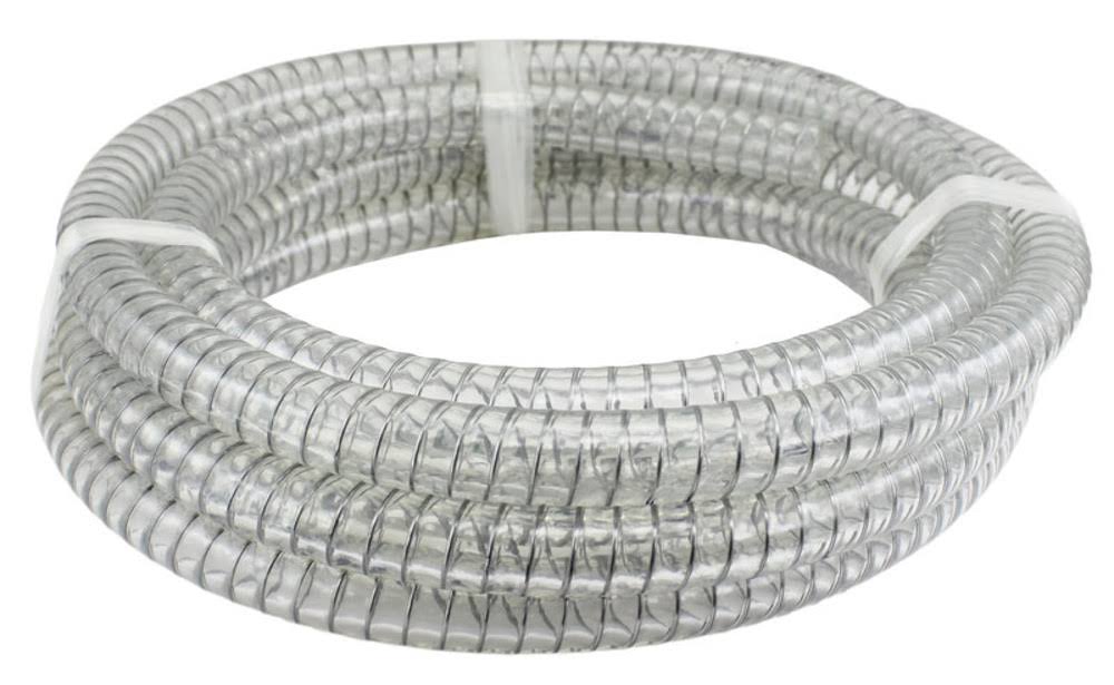 10 ft x 2-1/2 ID Steel Wire Suction PVC Flexible Tubing O60424