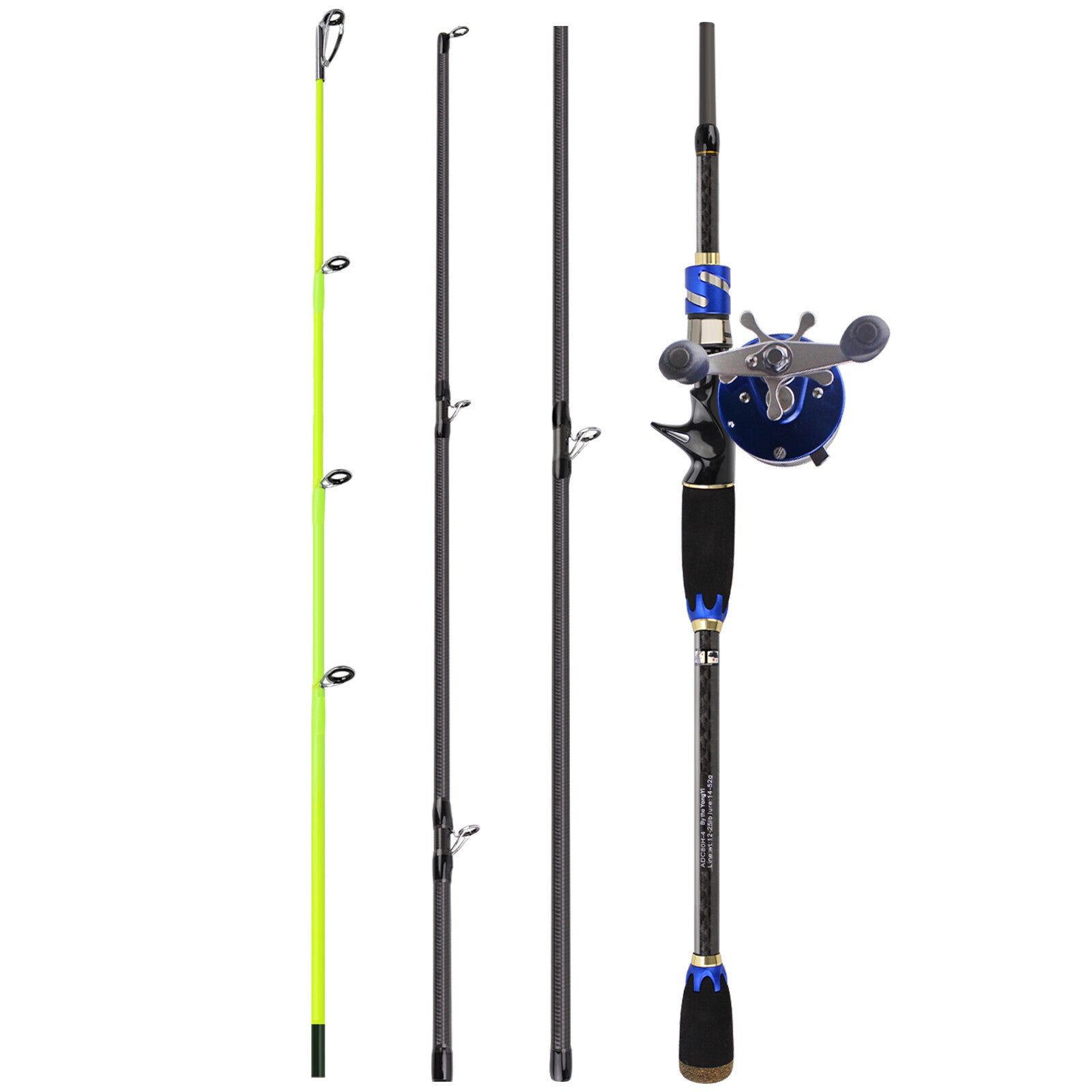 Carbon Fiber Casting Fishing Rod 4 Sections N92993