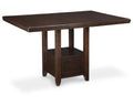 Counter Height Dining Extension Table Dark Brown F70281