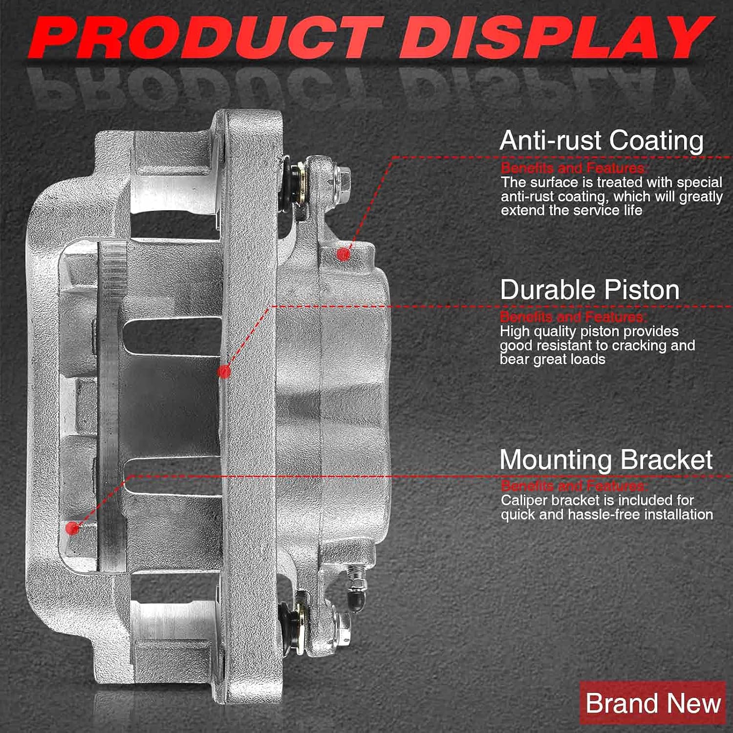 Set of 2 Front Brake Caliper Assembly P69454