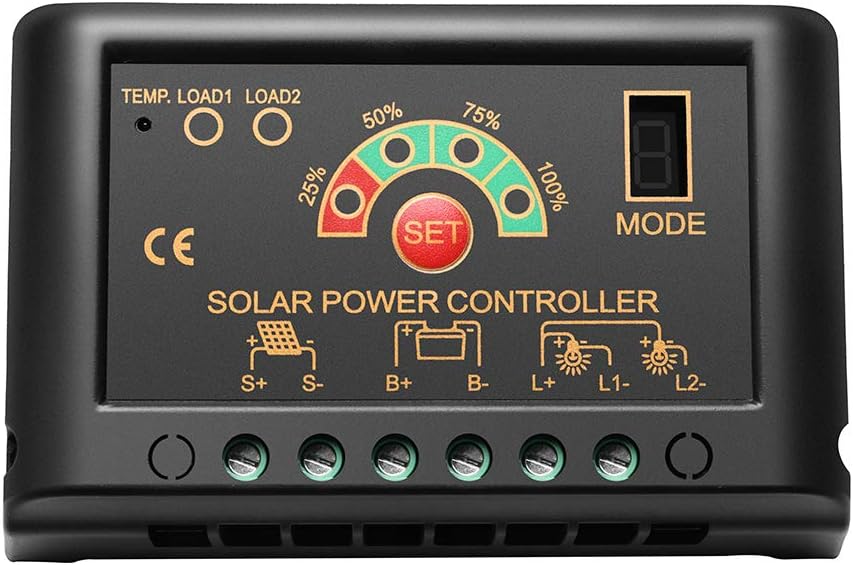 200 Watt 12V Monocrystalline Solar Panel Kit with LCD Controller N3237