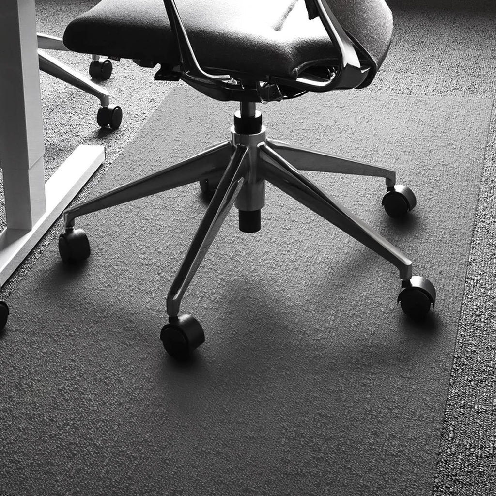 Clear Rectangular Polycarbonate Chair Mat for Carpets G698484