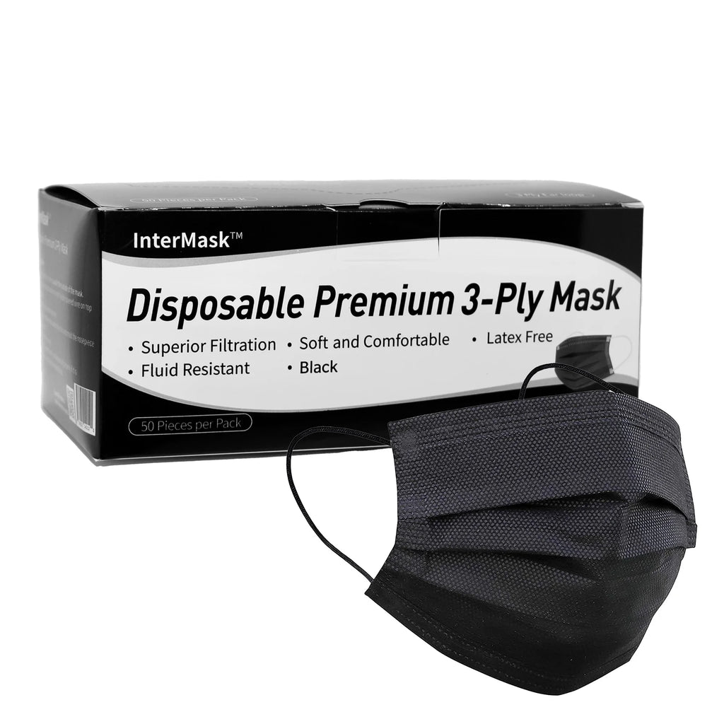 Black 3-Ply ASTM Level 3 Mask, Case of 2000 B271
