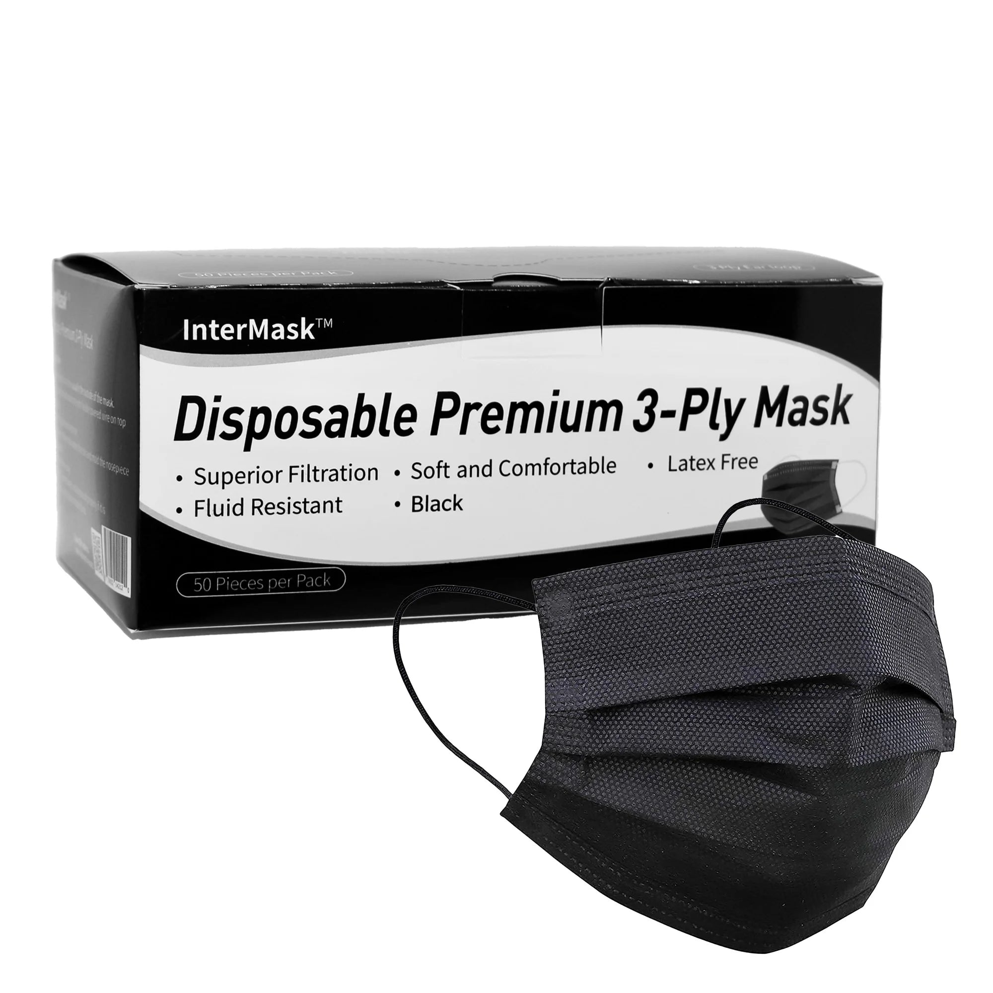 Black 3-Ply ASTM Level 3 Mask, Case of 2000 B271