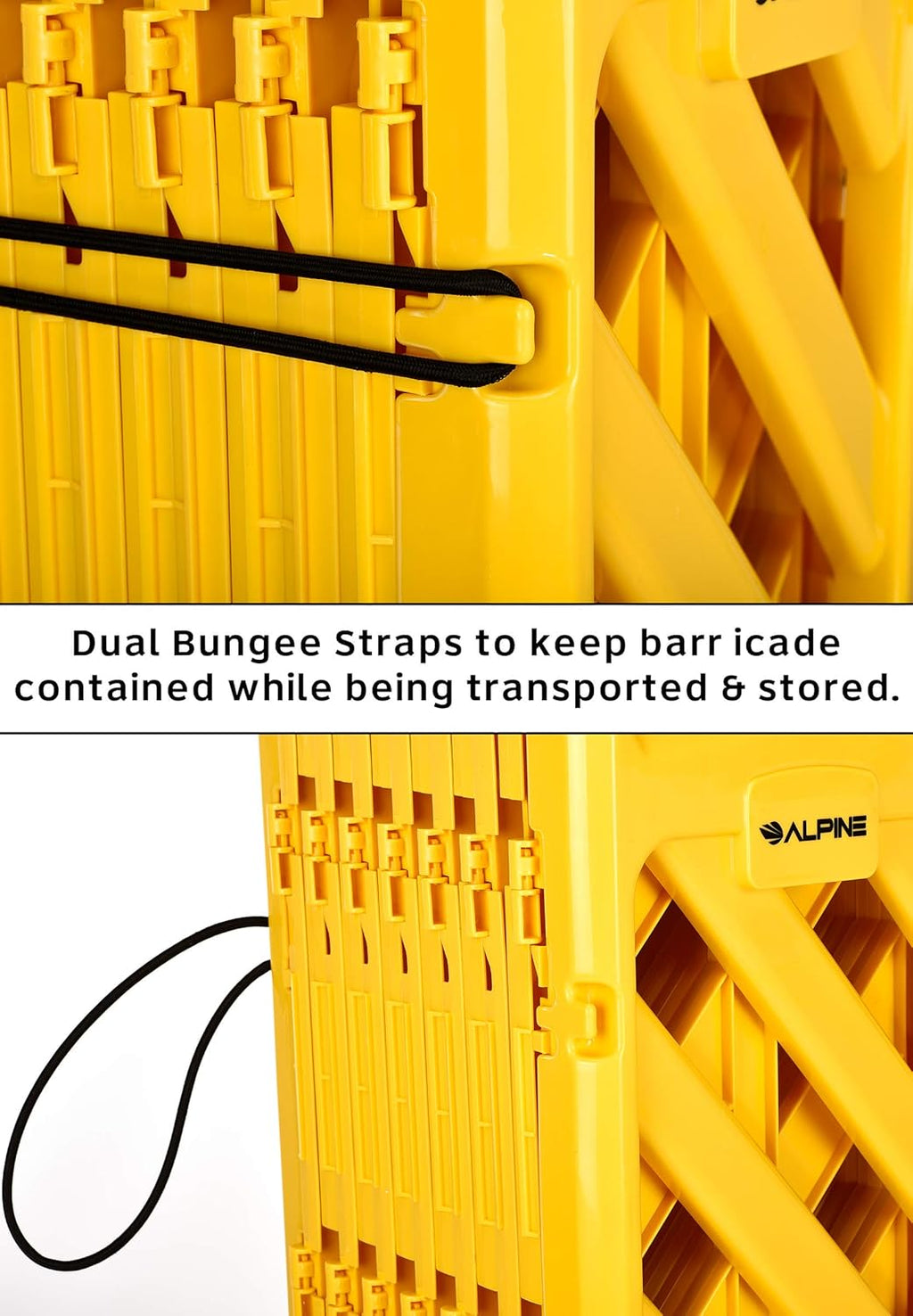 13-Foot Expandable Mobile Safety Sign Barricade Fence System Z385