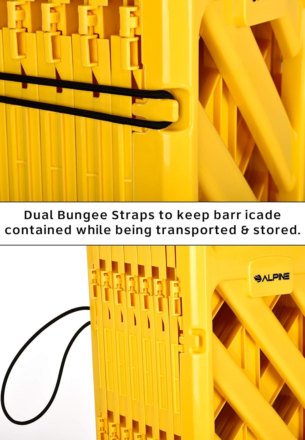 13-Foot Expandable Mobile Safety Sign Barricade Fence System Z385
