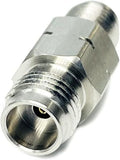 1.85 mm Female to SMA Female Microwave Adapter, DC to 26.5 GHz, 50 Ohm, Stainless Steel Body Z59014