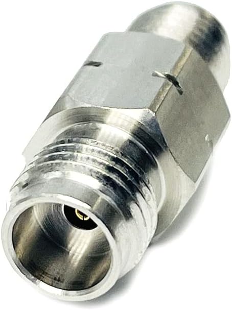 1.85 mm Female to SMA Female Microwave Adapter, DC to 26.5 GHz, 50 Ohm, Stainless Steel Body Z59014