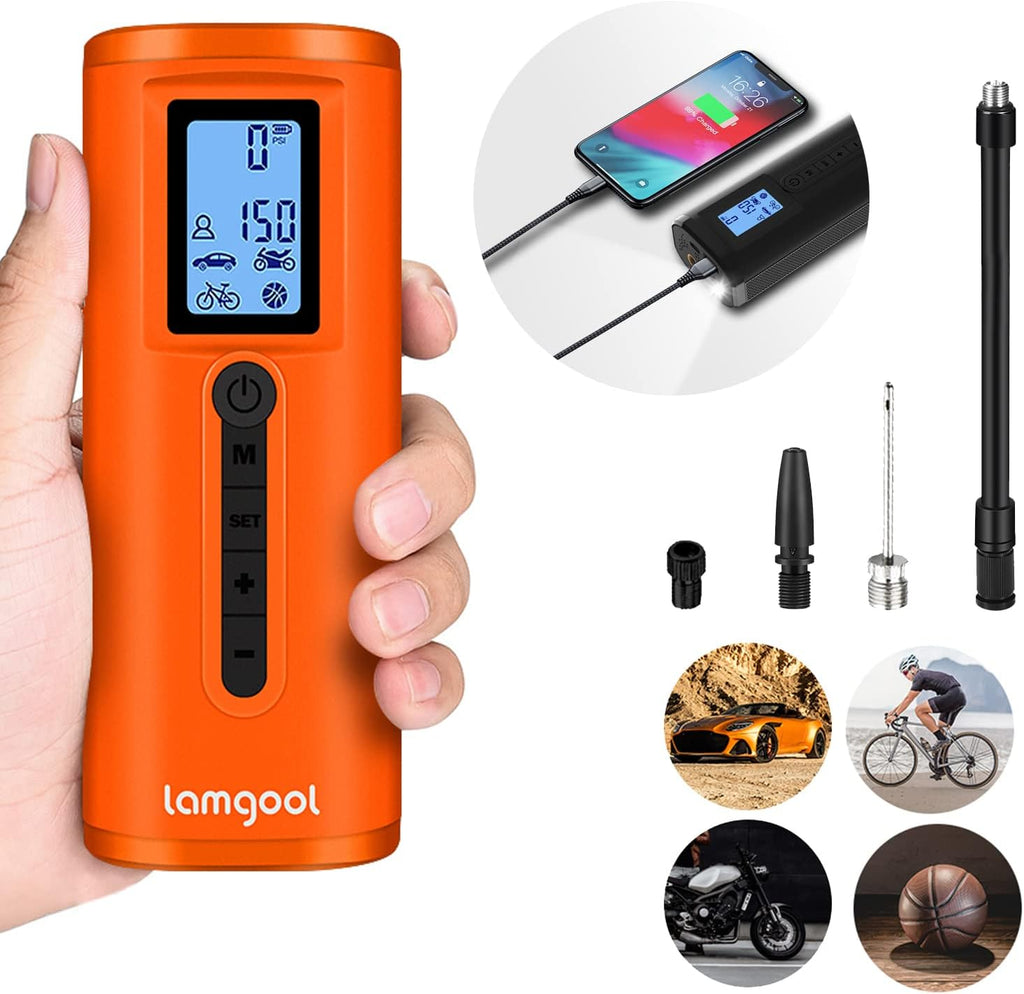 Portable Cordless Tire Inflator with LED Light N455