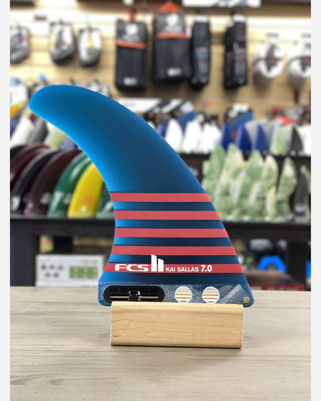 Navy Blue 7in Longboard Fin K709