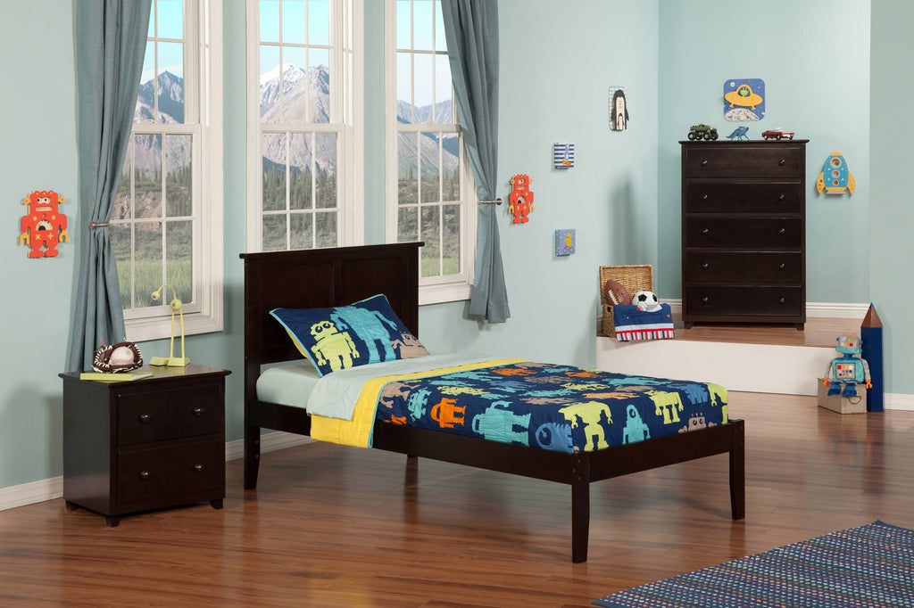 Twin XL Espresso Open Foot Bed T9495