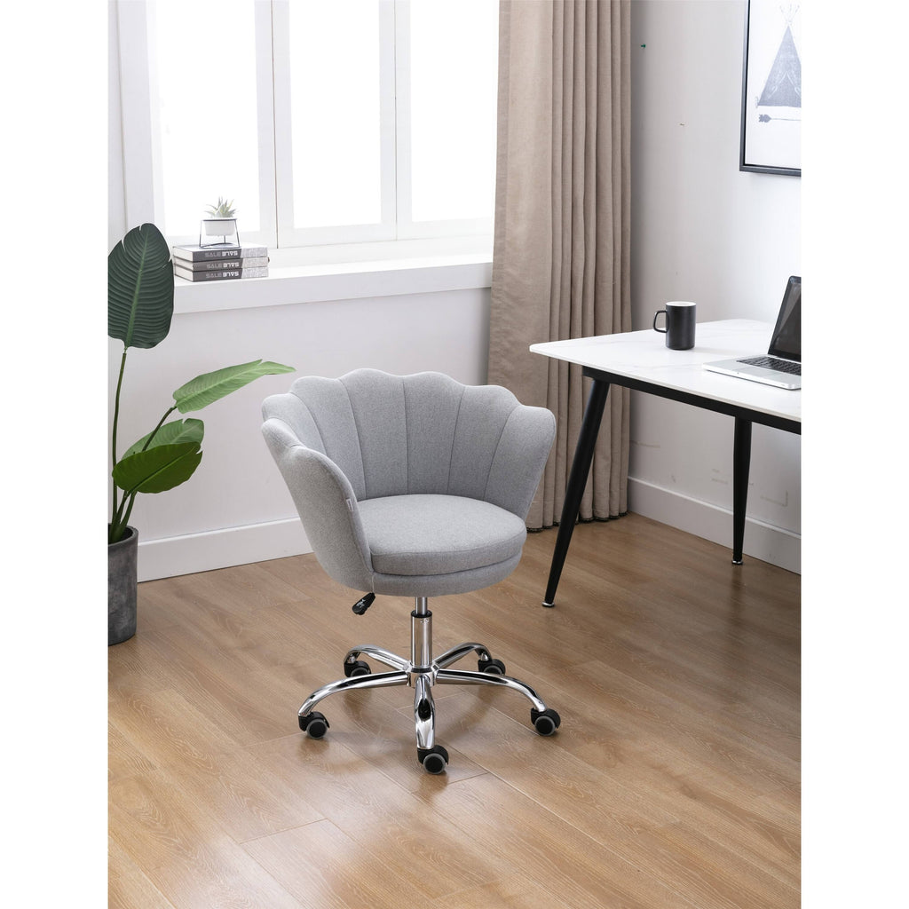 Light Grey Swivel Shell Chair W435307