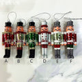 6Pcs Plastic Nutcracker Soldier Hanging Decoration R5142