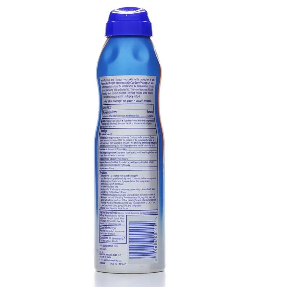 Sport Performance CoolZone Continuous Spray Sunscreen SPF 50+ 6 oz (Pack of 6) H214823