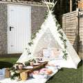 Boho Sheer Lace Tipi Canopy Tent Y30533