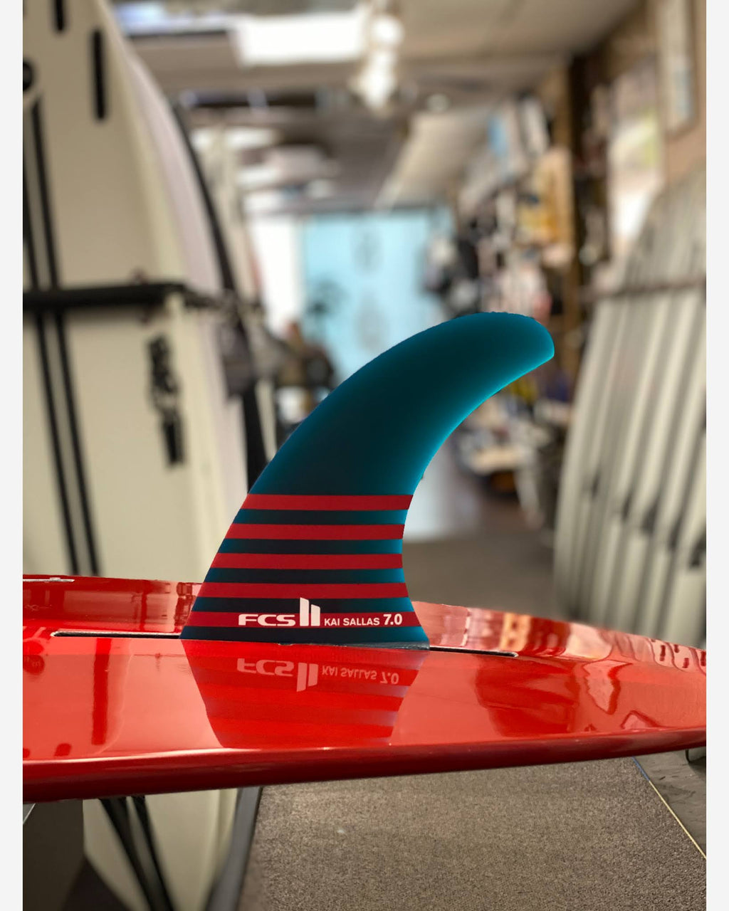 Navy Blue 7in Longboard Fin K709