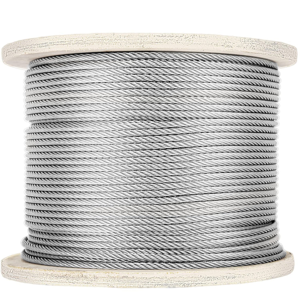 3/16 Inch 7x19 Stainless Steel Aircraft Cable Reel 500FT T304 Wire Rope I981