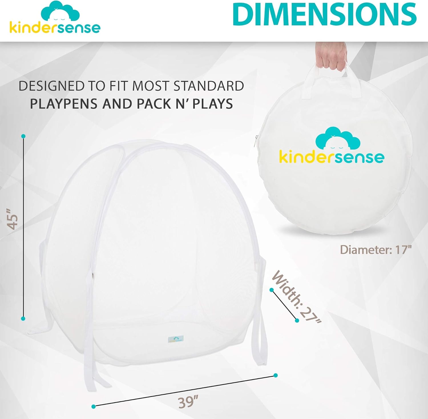 Baby Safety Crib Tent for Playpens Pack N Plays & Mini Cribs D107925