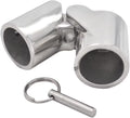 1" 316SS Marine Grade Boat Pipe Connector Handrail Fitting Folding Swivel Coupling Tube Joint H285879