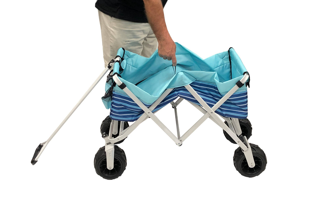 Blue Stripe Folding Utility Wagon M89044