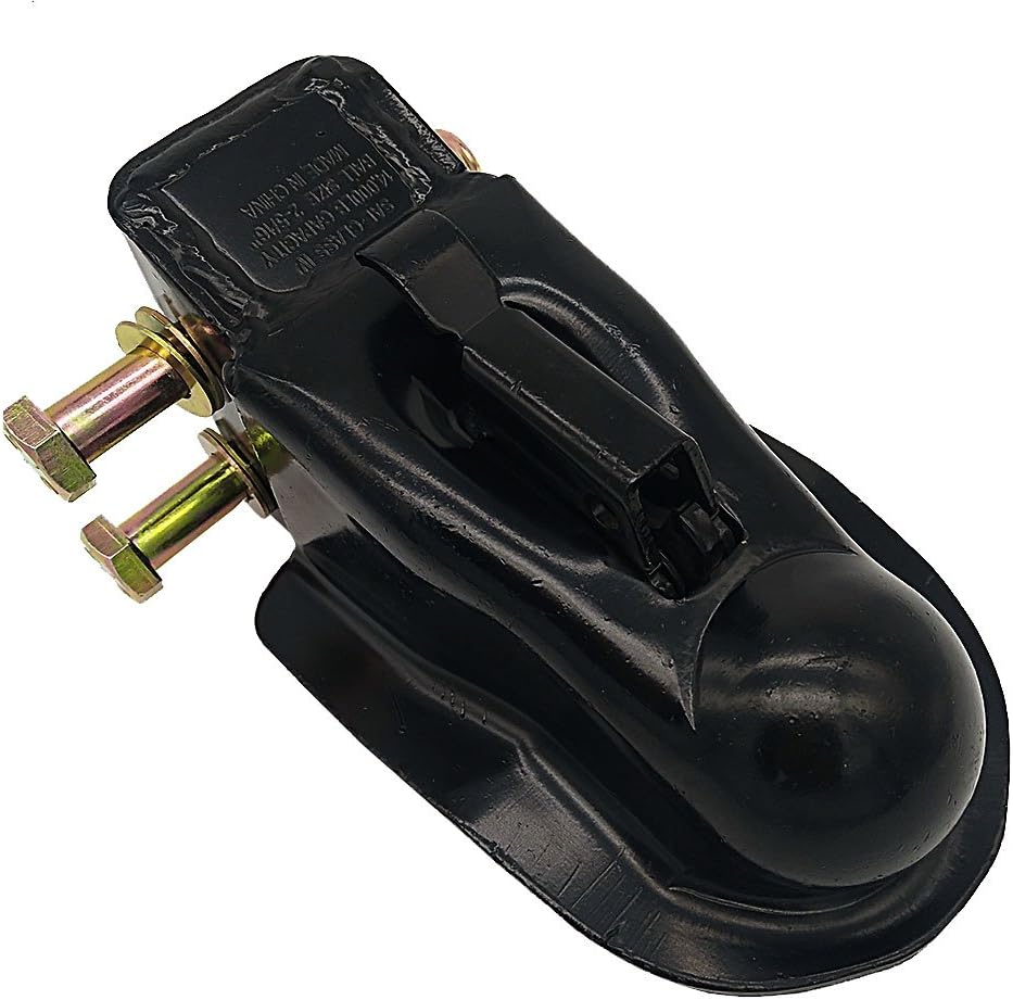 2-5/16 in Adjustable Trailer Coupler, Black Powder Coat, Pack of 2 E644356