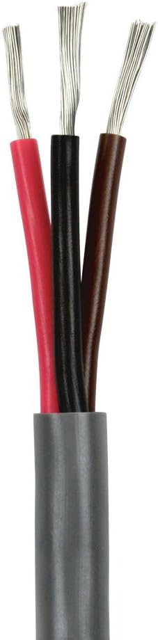 Triplex Marine Bilge Pump Wire Cable - Red/Black/Brown - 200 Ft. F915