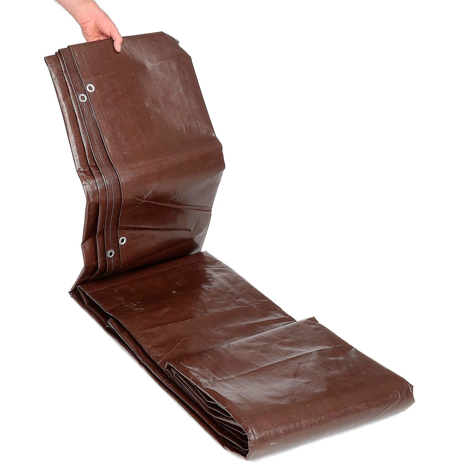 12' x 25' Super Heavy Duty 8 oz. Tarp Brown N823