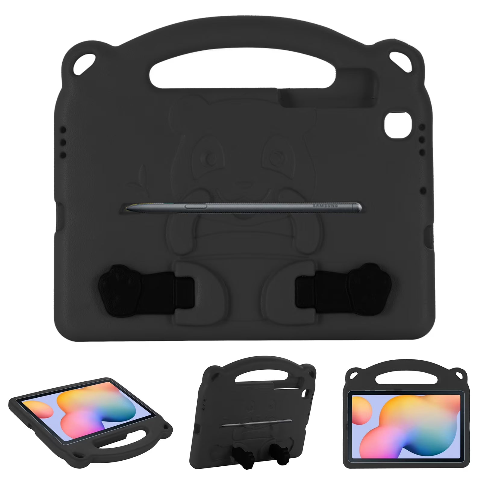 Kids Protective Case for 9.7-inch iPad 5th 6th Gen / iPad Air 1 / iPad Air 2 - BLACK V13692