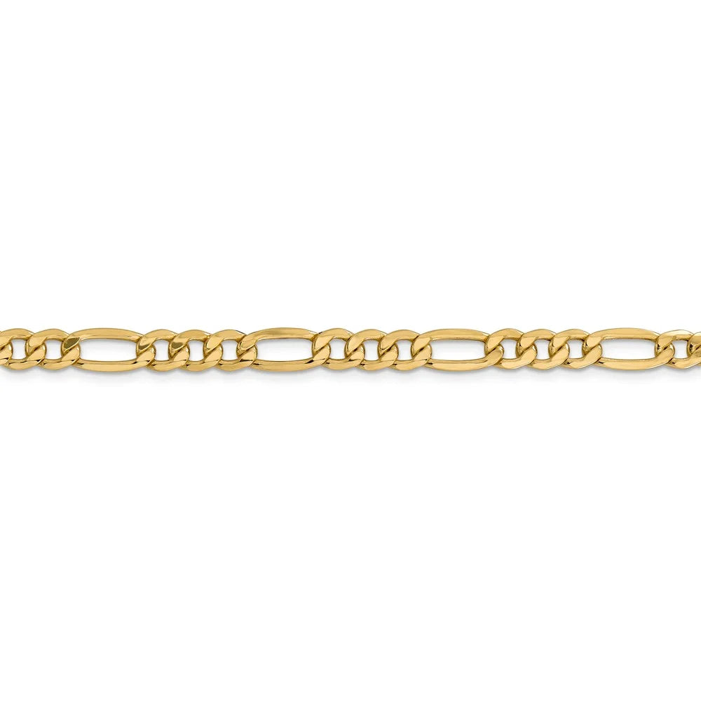 14kt Yellow Gold 20 inch Figaro Chain with Lobster Clasp A18566