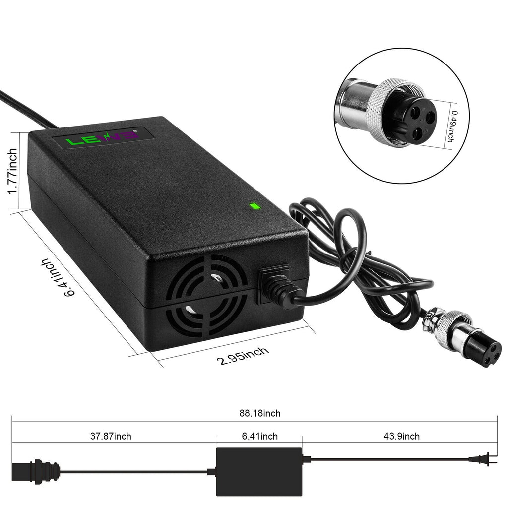 67.2V 2A 60V 16S Li-ion Battery Charger Adapter for Electric Bicycle M161402