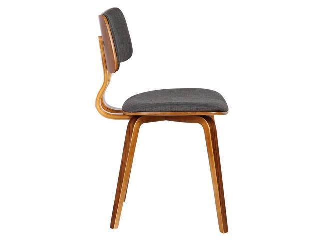 Charcoal/Walnut Mid-Century Dining Chair N630