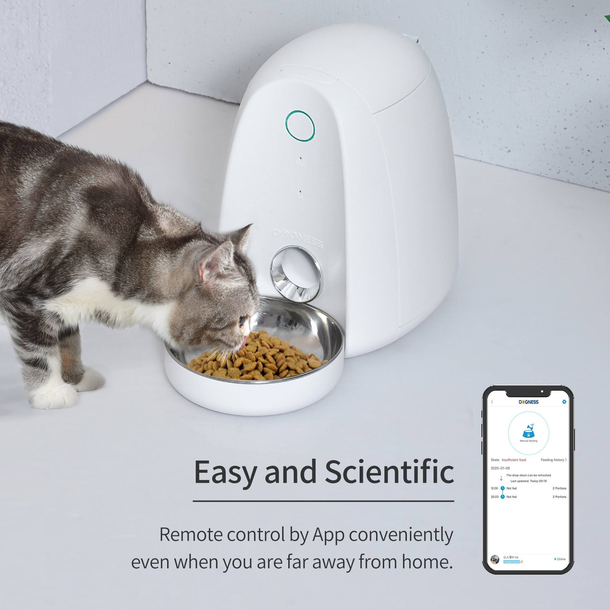 White Automatic Pet Feeder S759009