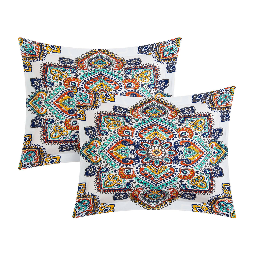 Aqua King Reversible Duvet Cover Set X974649