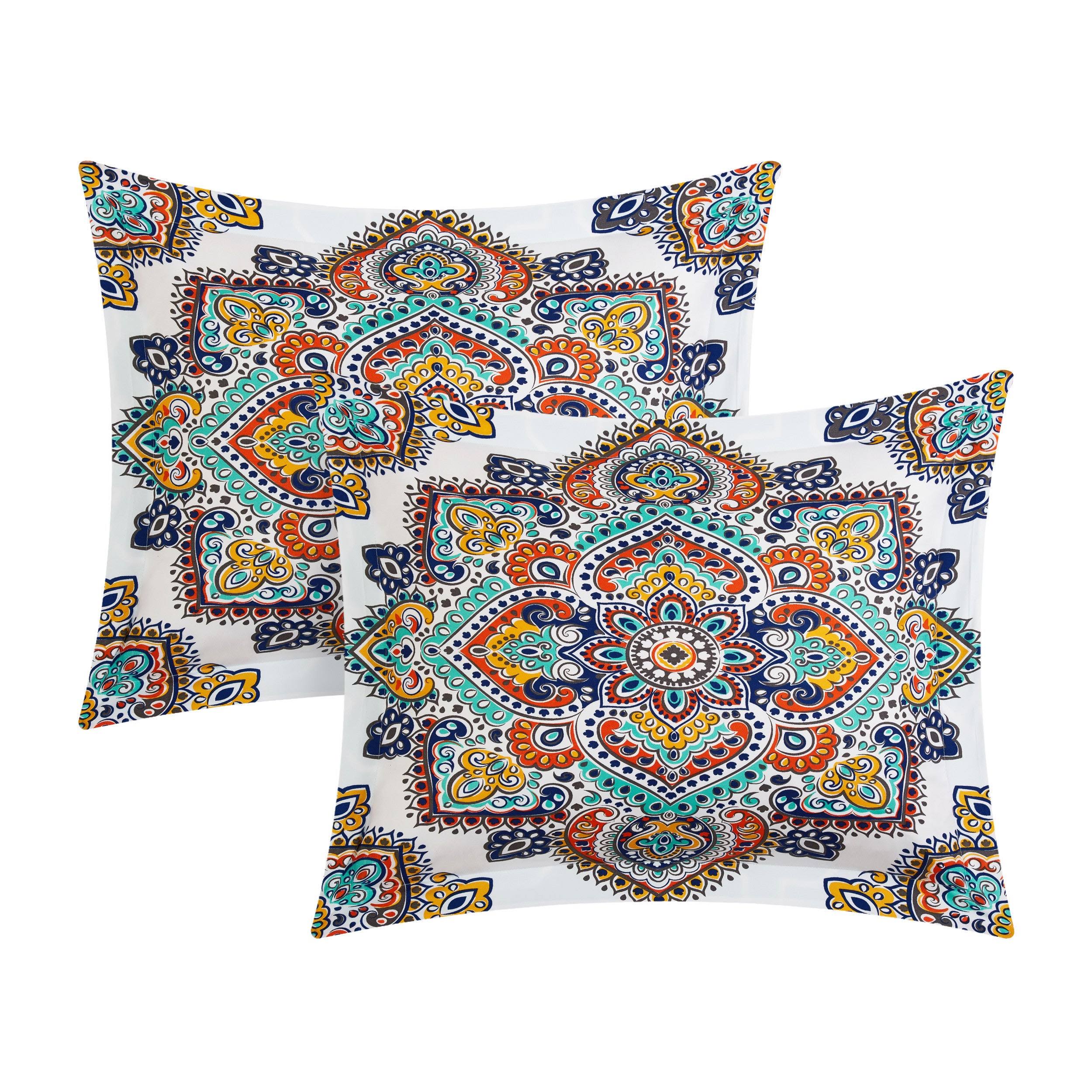 Aqua King Reversible Duvet Cover Set X974649