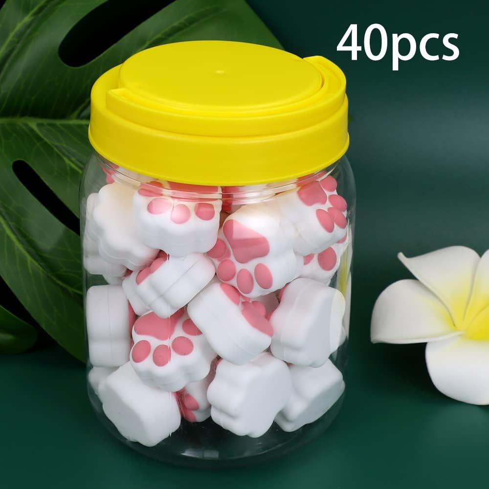 3ml Silicone Container For Wax Non-Stick Food Grade Cat Paw Small Silicone Jars Storage Containers (6) Pack of 2 K852