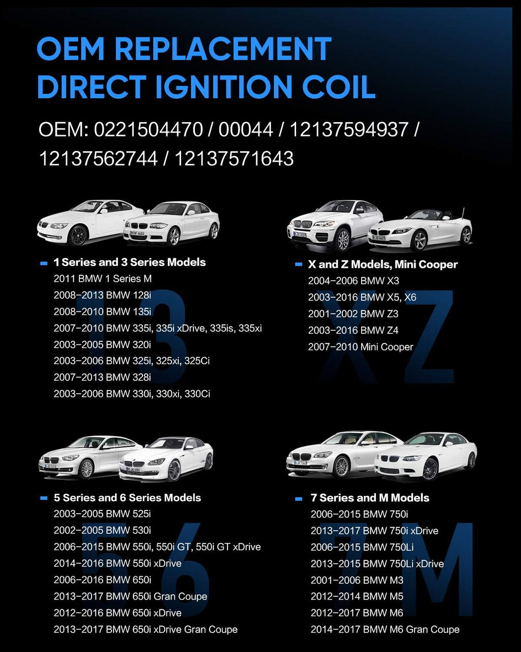 Ignition Coils Set of 6 I92501