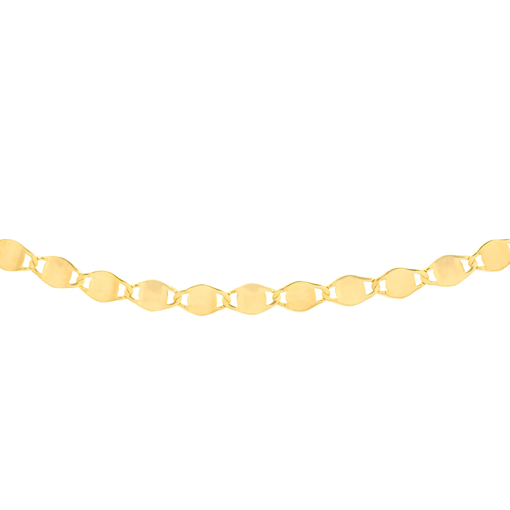 14K Yellow Gold Choker Necklace with Bead Slider F42185